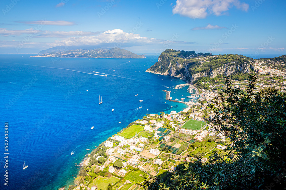 Vue sur la mer depuis la Villa San Michele à Capri