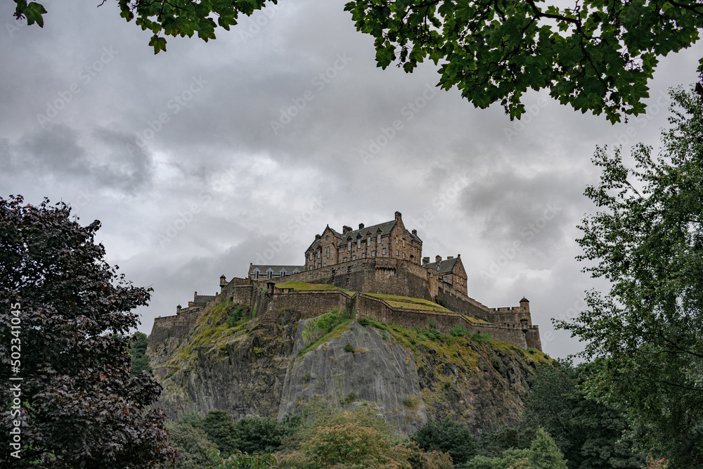 Edinburgh Castle Under Moody Clouds