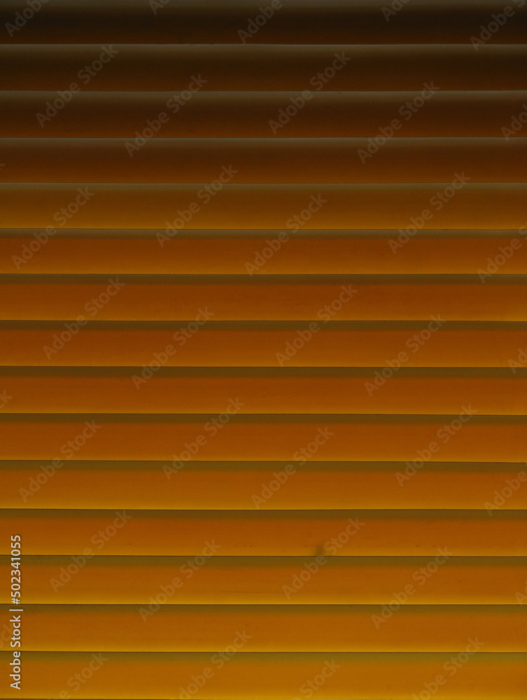 Textura persiana de plástico amarillo