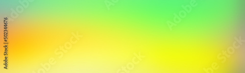 Wide colorful abstraction template flash green. Abstract gradient empty blurred background light lemon yellow.