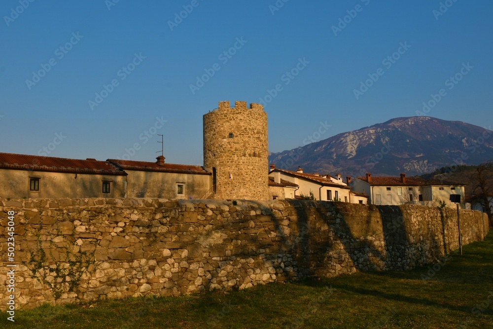 Ruins of Castra ad Fluvium Frigidum late Roman fortress in Ajdovscina, Primorska, Slovenia Ruins of Castra ad Fluvium Frigidum late Roman fortress in Ajdovscina, Primorska, Slovenia