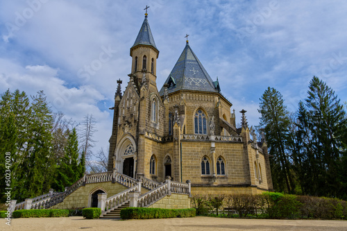 Schwarzenberg tomb in    Trebon    in Czech Republic in Europe in HDR