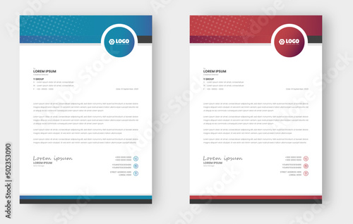corporate modern business letterhead design template. creative modern letterhead design template for your project. letter head, letterhead, business letterhead design.