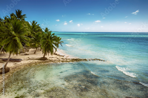 Tropical carribbean beach