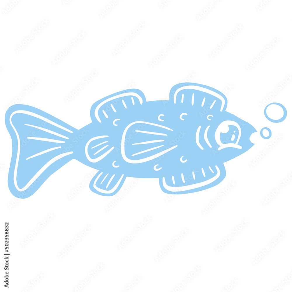 Cartoon Style Fish Goldfish Icon or Logo Idea for Fishing Cartoon Style Fish Goldfish Icon or Logo Idea for Fishing