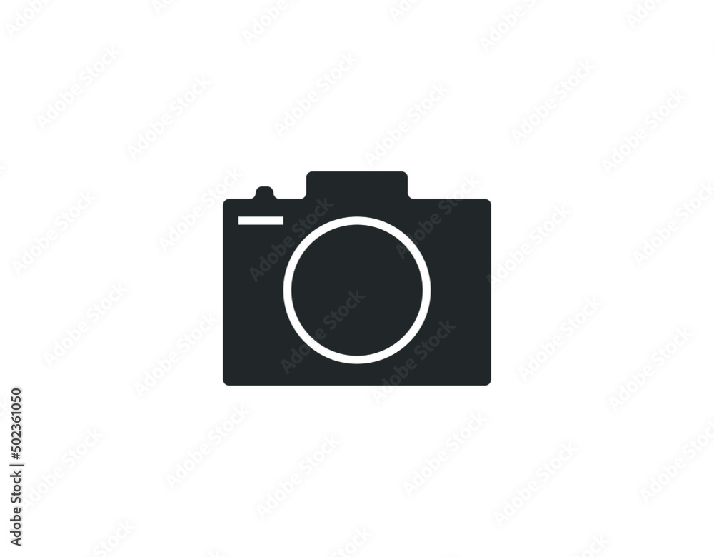 Camera icon vector. Photo icon isolated