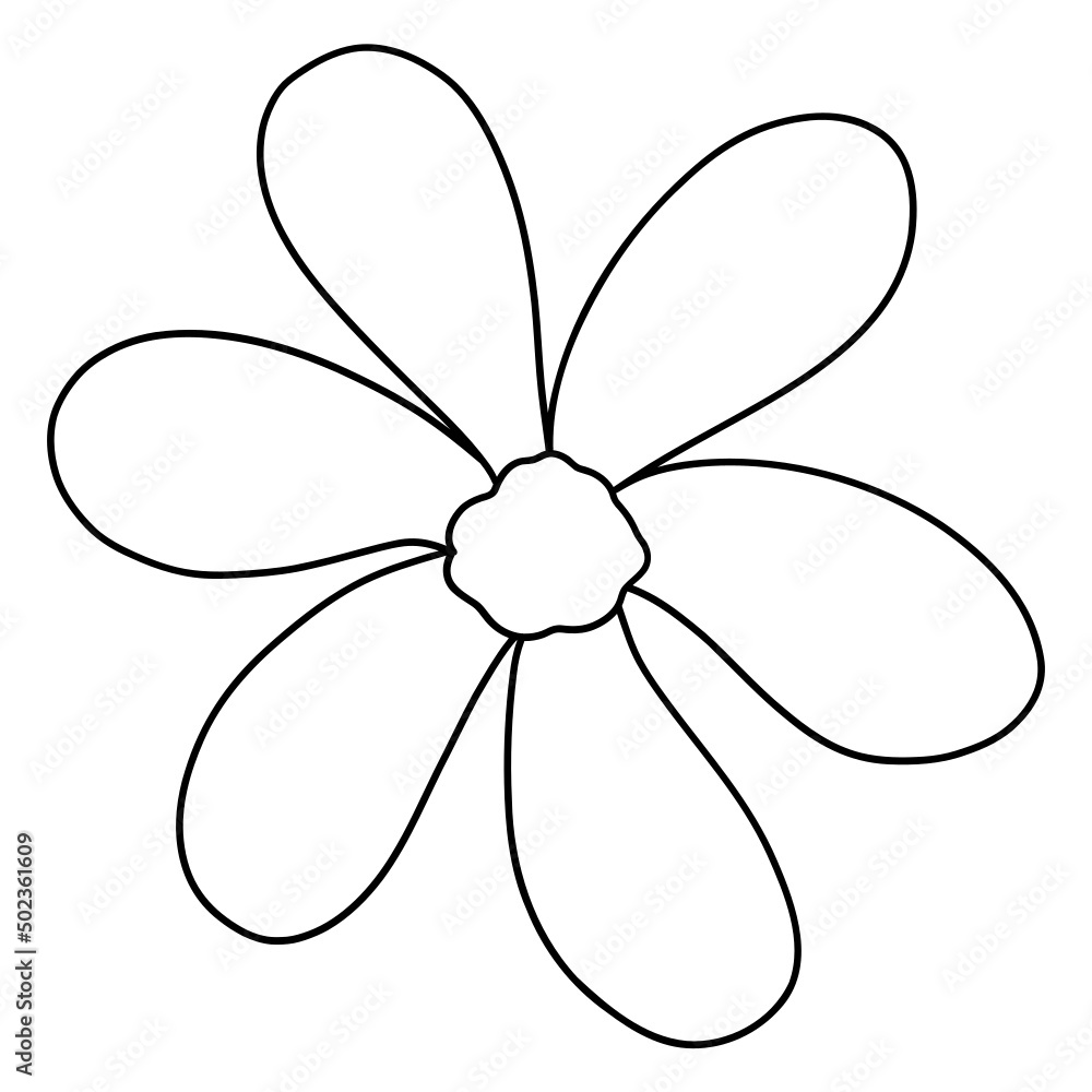 Daisy Flowers outline Illustration Daisy Flowers outline Illustration