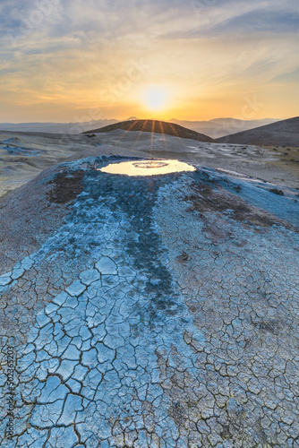 Mud volcanoes in the mounta...