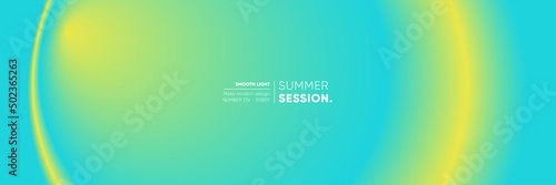 Abstract gradient blurred pattern background. Vector wide horizontal  soft neon duotone backdrop template.
