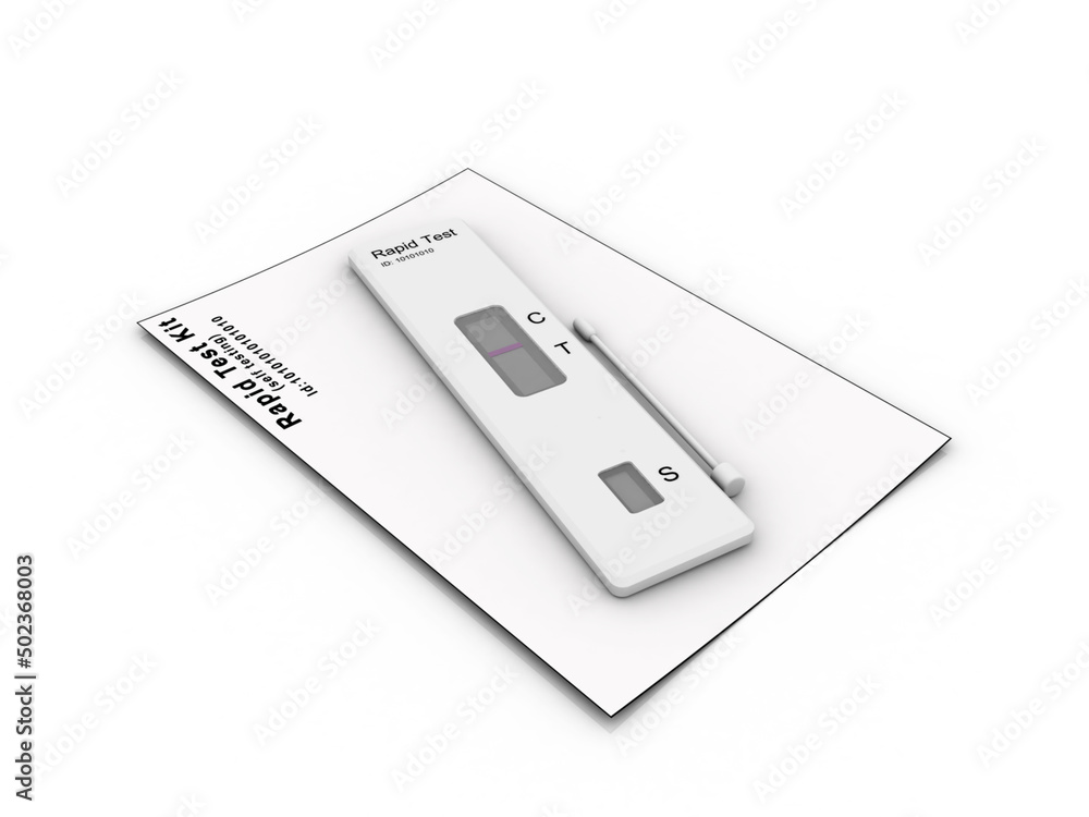 3d illustration rapid home self test kit
3d illustration rapid home self test kit