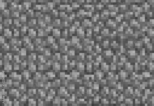 Cubic pixel game grey rock stone, rubble gravel or cobble blocks background, vector pattern. 8bit pixel underground mine and craft landscape of gray cube stones and rock bricks for game level © Vector Tradition
