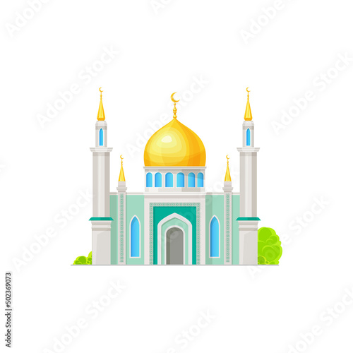 Canvas Print Islamic mosque or ancient arabian palace building