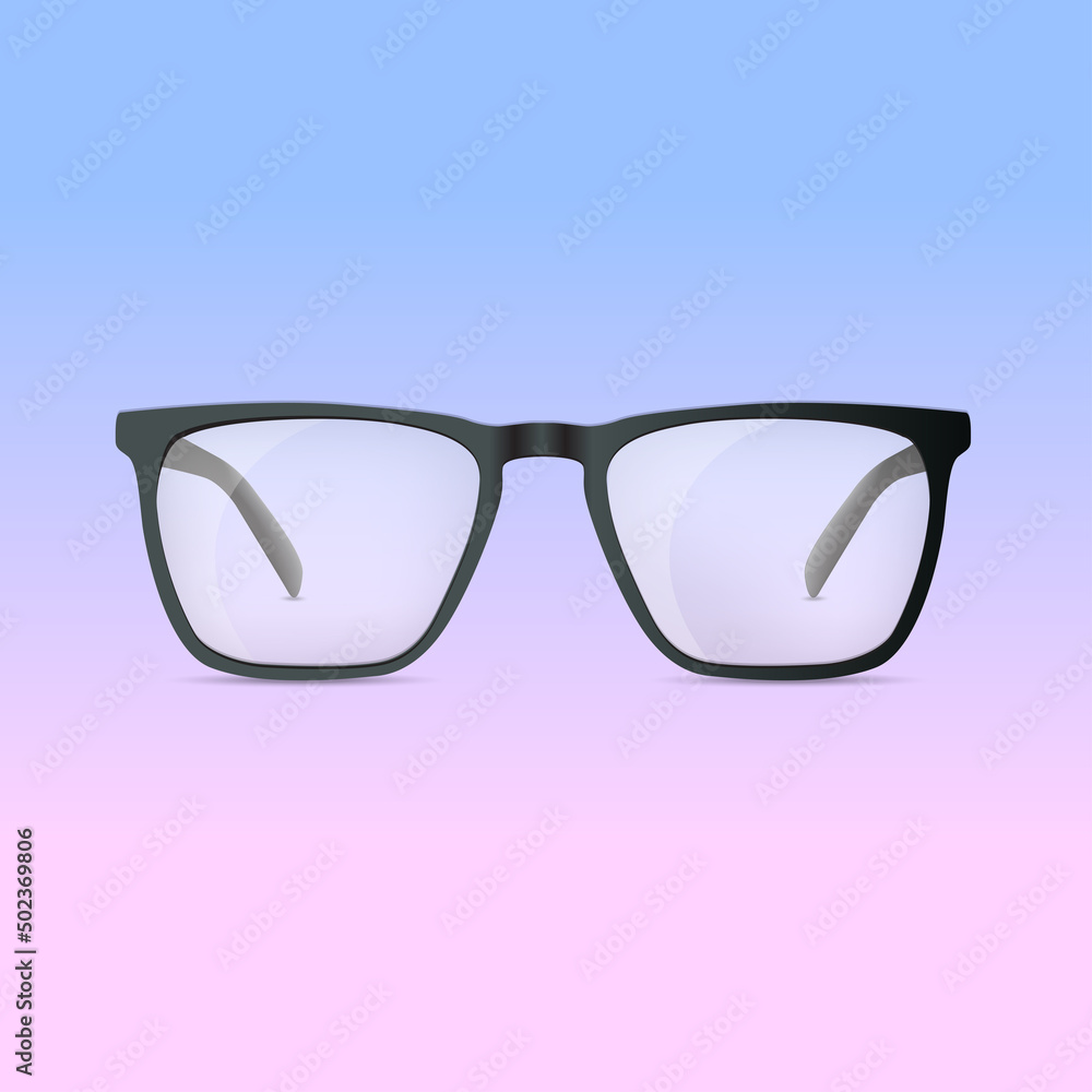 Stylish spectacles isolated on greadient background - Vector illustration Stylish spectacles isolated on greadient background - Vector illustration