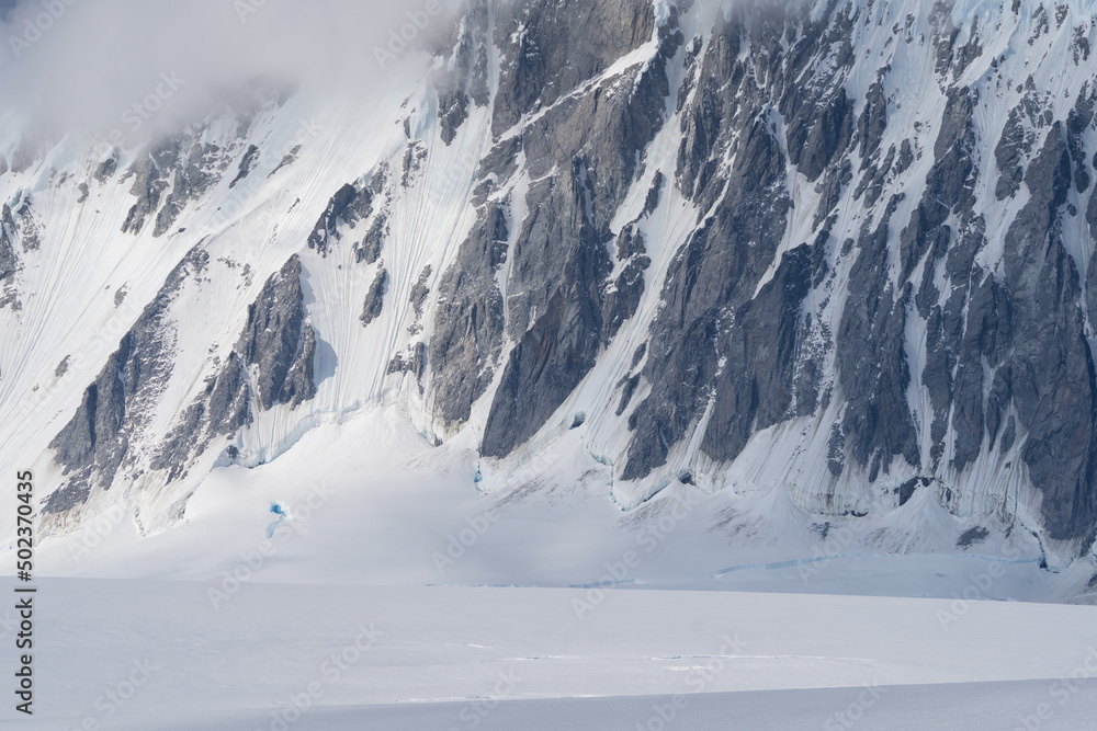 Mountain landcape in Antarctica