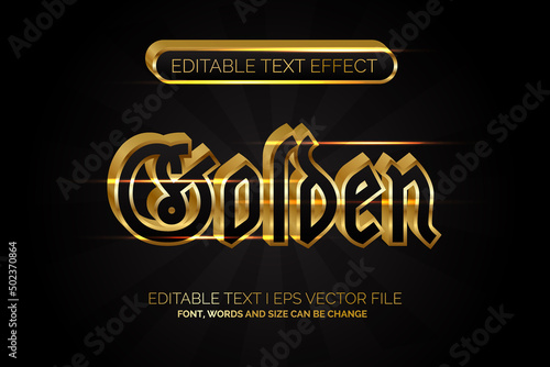 Editable text effect - egyptian text style concept