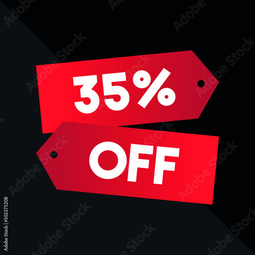 35 off neon white and red in a black background sale