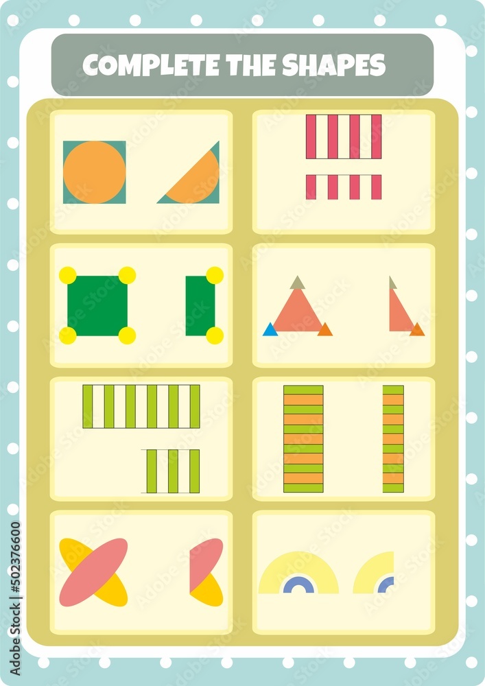 Mind gym with shapes for kids Mind gym with shapes for kids
