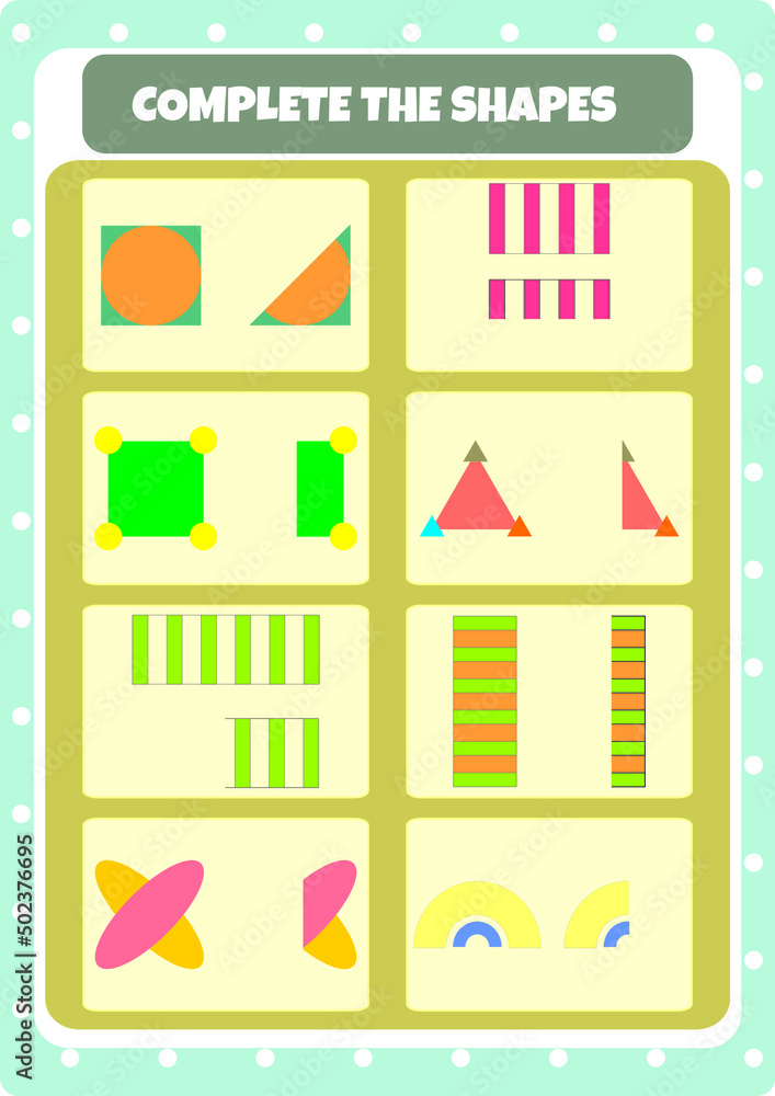 Mind gym with shapes for kids