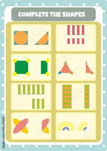 Mind gym with shapes for kids