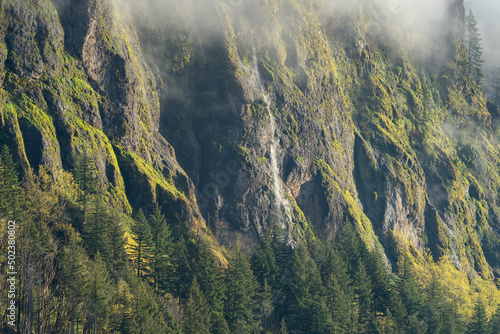 Waterfall in the Columbia River Gorge, Oregon