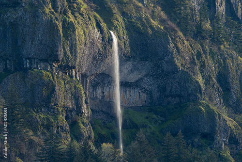 Waterfall in the Columbia River Gorge  Oregon