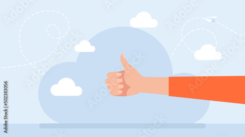 Quadro em tela Thumb Up