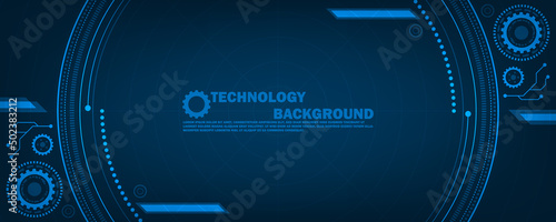 Geometric abstract technology background - future lines and dots connection digital data and big data concept EP.18