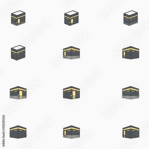 Holy Kaabah in Haram Mosque Mecca Saudi Arabia