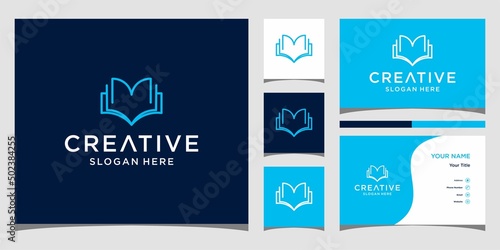 Book logo icon. digital book vector illustration