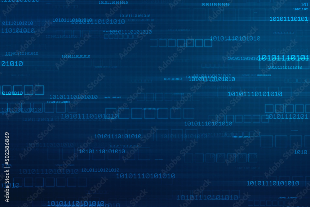 Binary Code Background, Digital Abstract technology background, flowing number one and zero text in binary code format in technology background. Internet Big data Concept Binary Code Background, Digital Abstract technology background, flowing number one and zero text in binary code format in technology background. Internet Big data Concept
