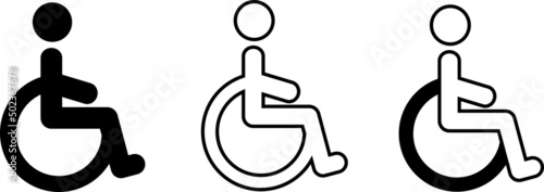 Vectorof handicap (wheelchair) access sign