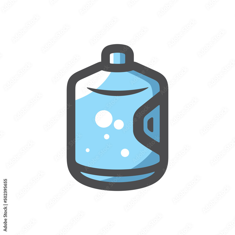 Big bottle with clean blue water Vector icon Cartoon illustration Big bottle with clean blue water Vector icon Cartoon illustration