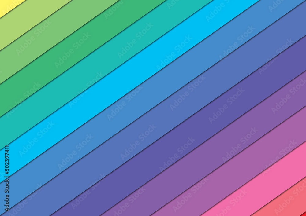 Obraz premium Colorful diagonal textured line background design