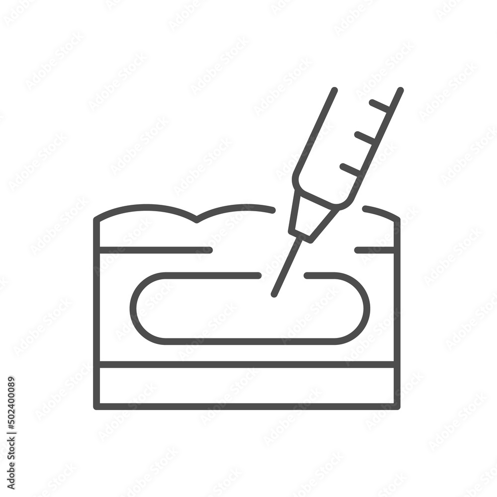 Beauty injection line outline icon Beauty injection line outline icon