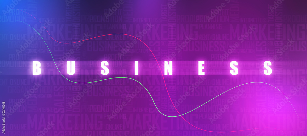 2D Digital Abstract Business Networking background
