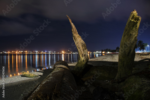 Beautiful night view of the bay of Matanzas, Cuba photo