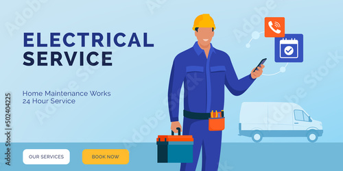Professional electrical service on call