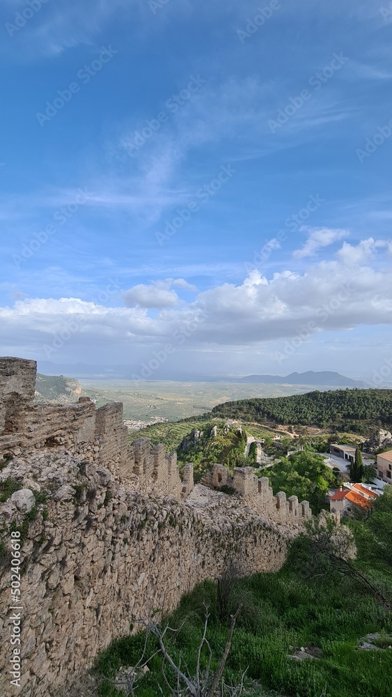 Ruinas del castillo de Moclín, Granada. 
