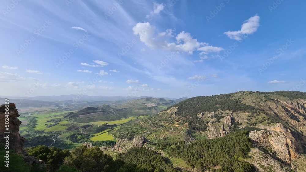 Paisajes de la ruta del Gollizno, Moclín, Granada. 