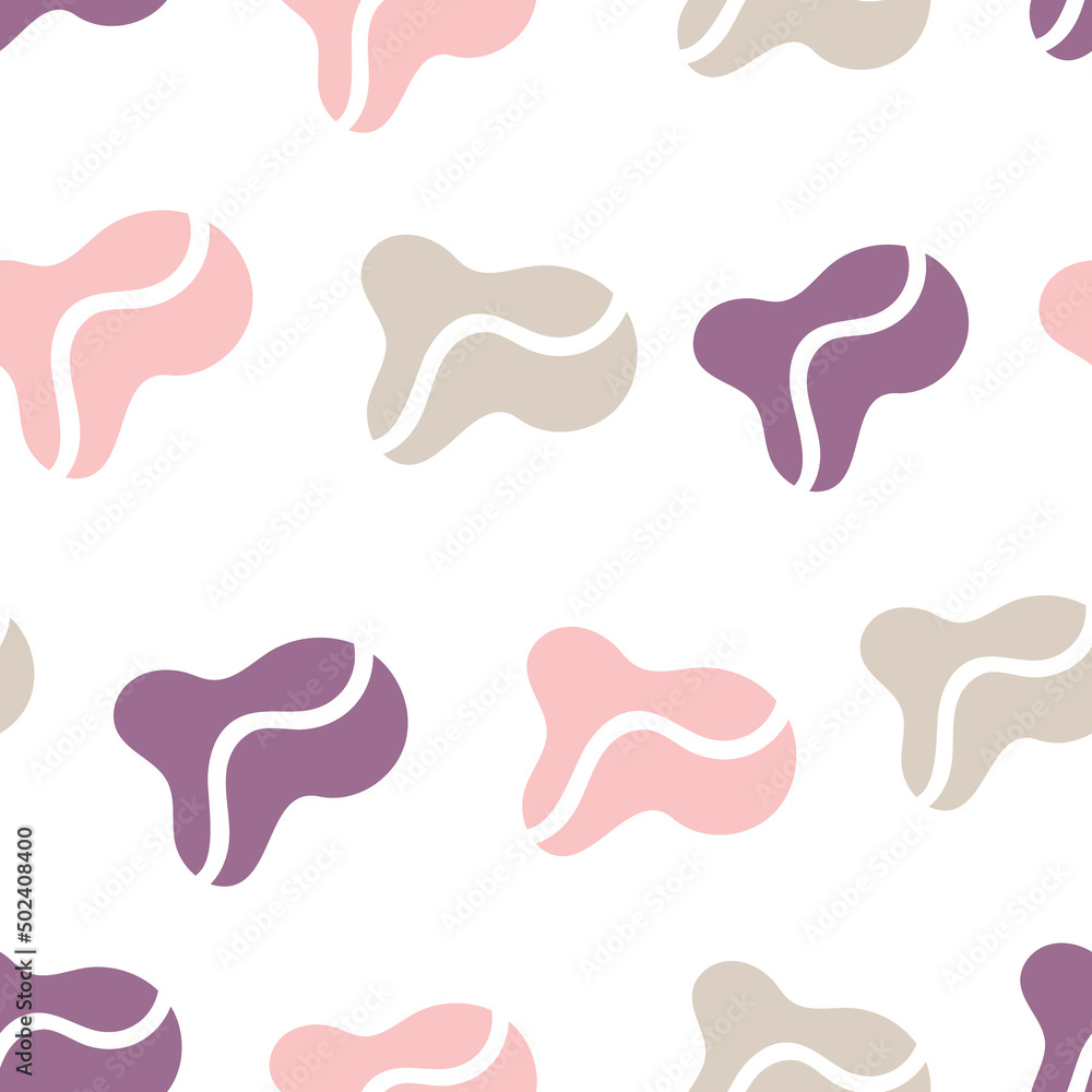 Minimalistic seamless pattern. Simple organic shape Minimalistic seamless pattern. Simple organic shape