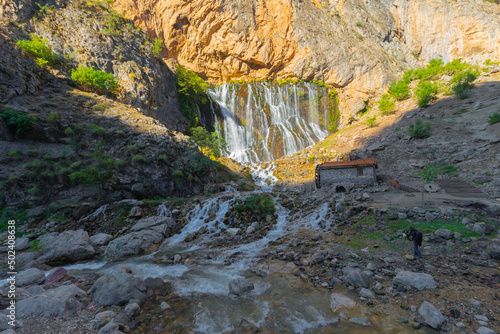 Kapuzbasi Waterfalls, which are a group of waterfalls in the province of Kayseri, fascinate visitor from all over the world. One of the waterfalls is known as the second highest waterfall in the world photo