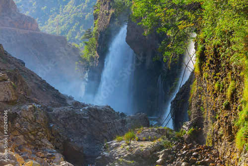 Kapuzbasi Waterfalls, which are a group of waterfalls in the province of Kayseri, fascinate visitor from all over the world. One of the waterfalls is known as the second highest waterfall in the world photo