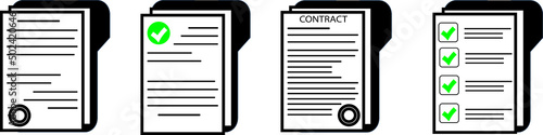 Vector design of a set of contracts