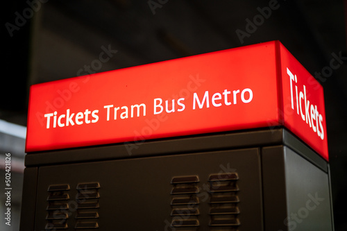 Photography A Machine to buy tickets for public transport in Amsterdam (Tram, Bus and Metro)