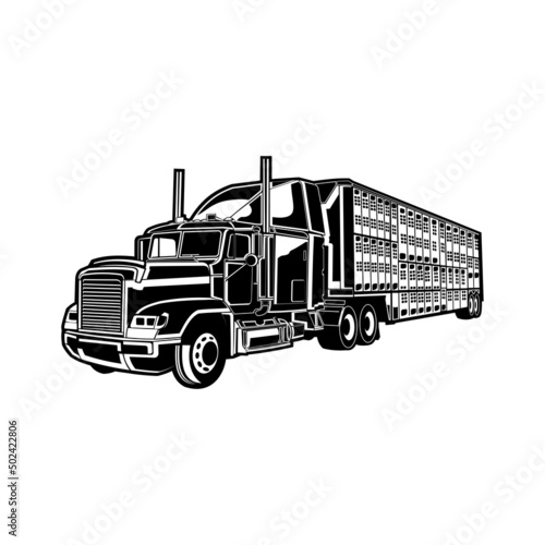 truck isolated on white background