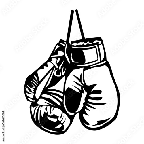 boxing gloves vector illustration