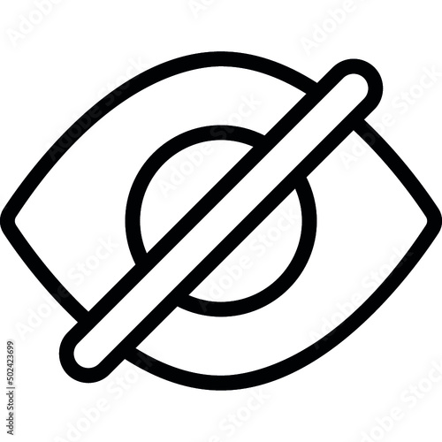 No Eye Icon