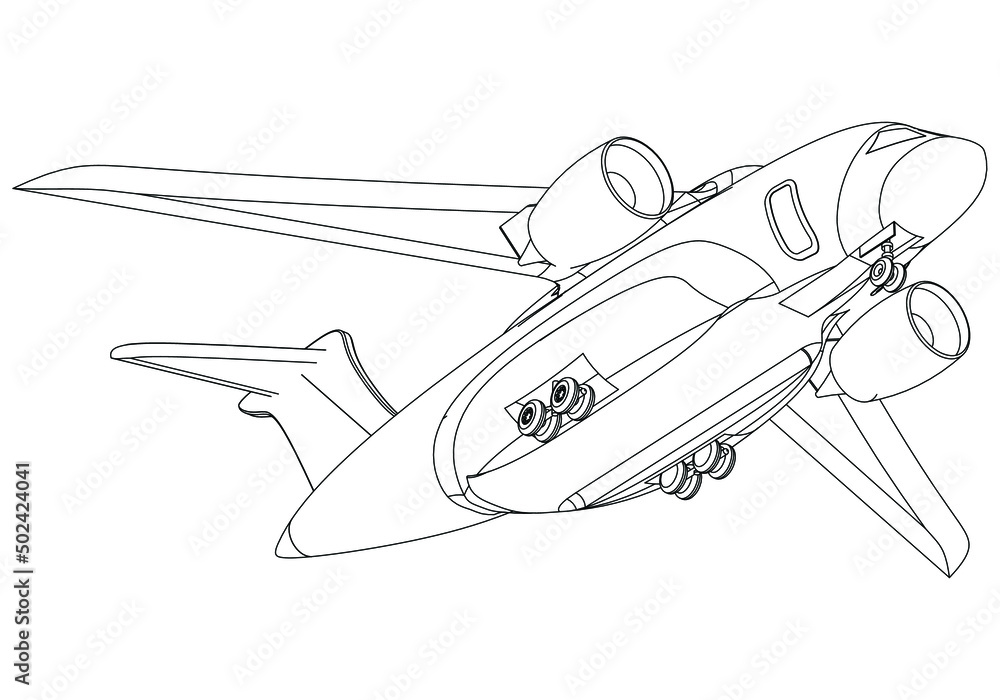 Embraer KC-390 military transport cargo aircraft isolated on white background. Vector Military machine. Military vehicle logotype. Embraer KC-390 military transport cargo aircraft isolated on white background. Vector Military machine. Military vehicle logotype.