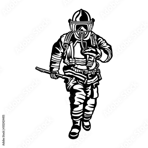 firefighter vector