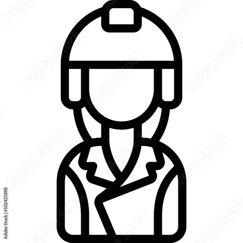 Biker Woman Icon